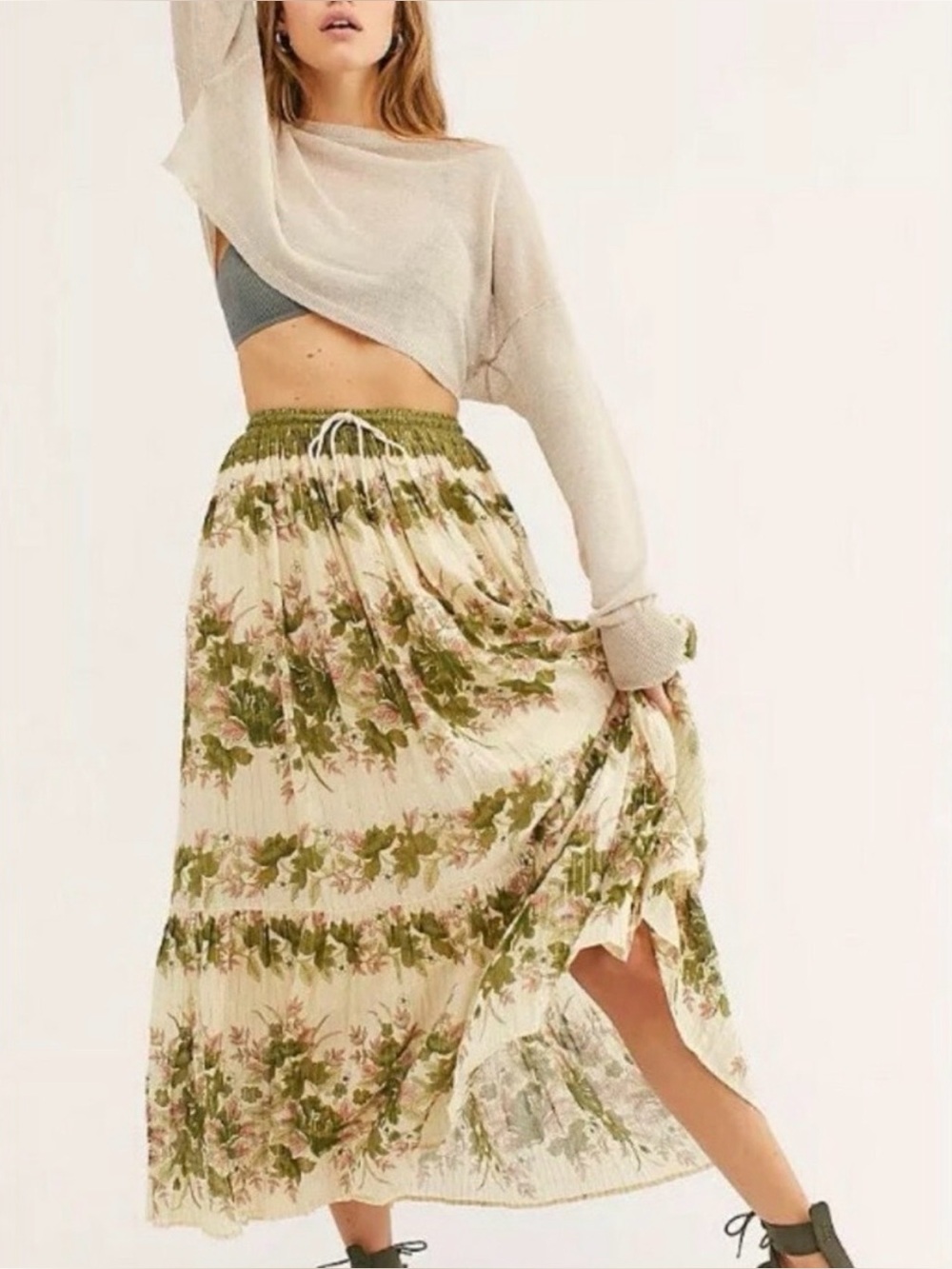 Spell and the Gypsy Collective x Free People Coco Lei Maxi Skirt Floral Boho XS